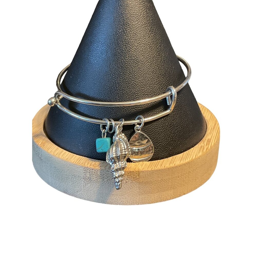 Nautical Charm Bracelet With Shell Turquoise & Disk